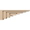Ekena Millwork 3"W x 18"D x 6"H Thin Landon Rough Cedar Woodgrain TimberThane Corbel, Primed Tan CORUR03X18X06LANRCPR - alternate 2